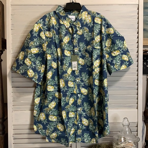 Goodfellow & Co Men’s Hawaiian Shirt size 2XB - Picture 4 of 8